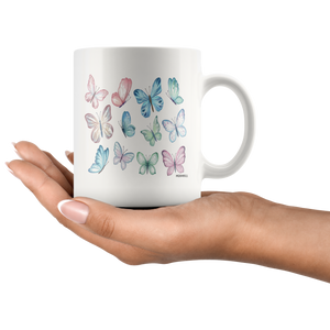 butterflies mug